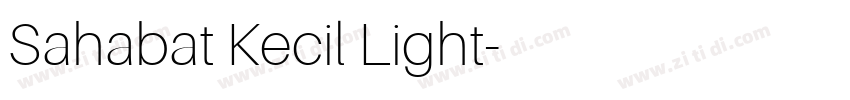 Sahabat Kecil Light字体转换